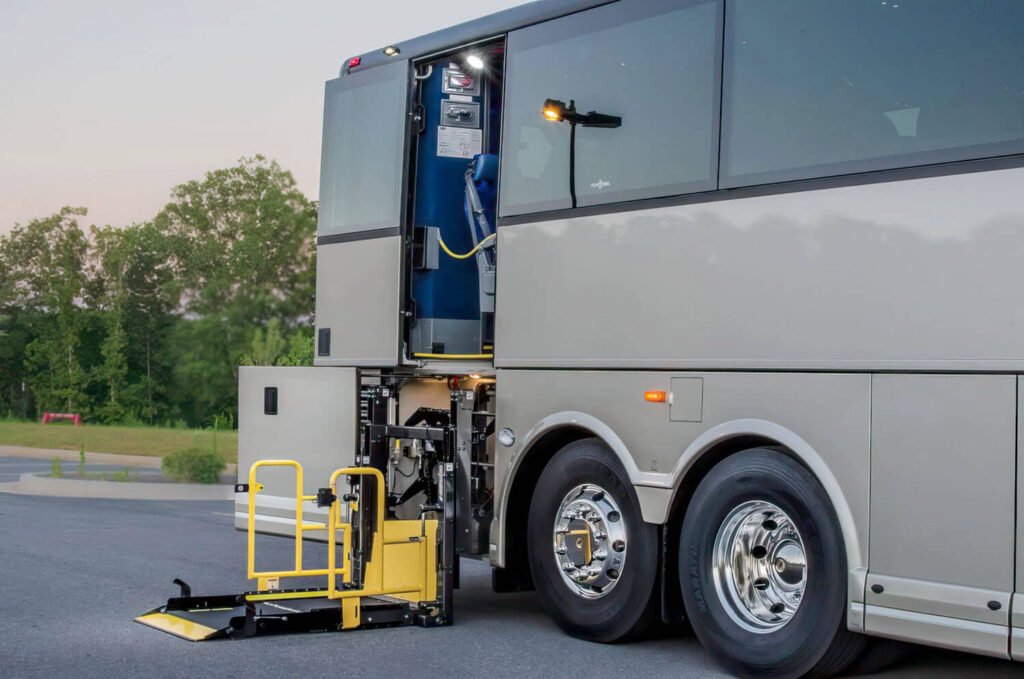 ada wheelchair accessible charter bus
